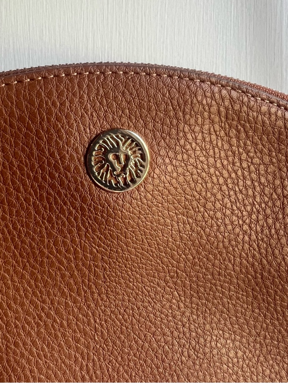 Anne Klein Tan Pebbled Crossbody Bag - Picture 3 of 11